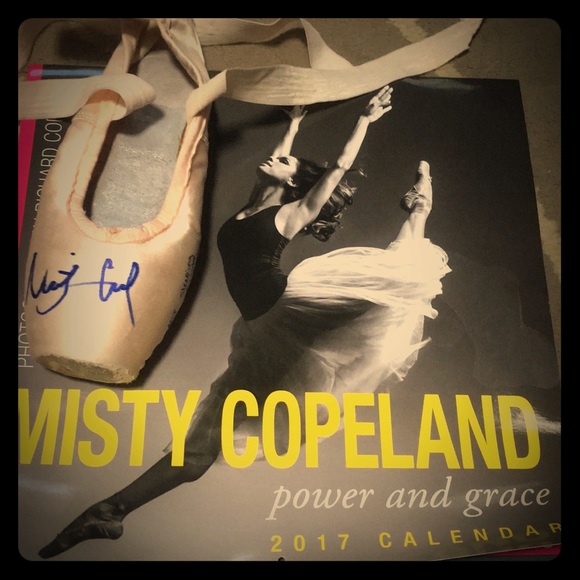 misty copeland signed pointe shoes